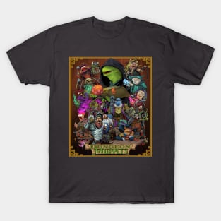 Dungeon Muppets (With Bordered Background) T-Shirt